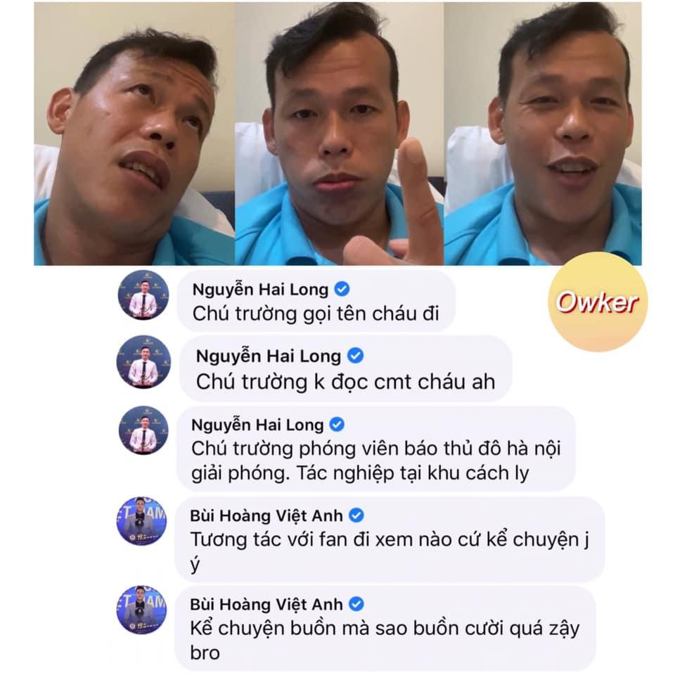 Một số bình luận của đồng đội để lại trong livestream của Tấn Trường. (Ảnh: Fandom Owker)