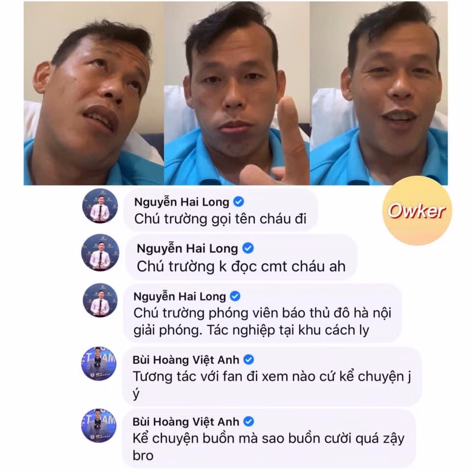 Một số bình luận của đồng đội để lại trong livestream của Tấn Trường. (Ảnh: Fandom Owker)