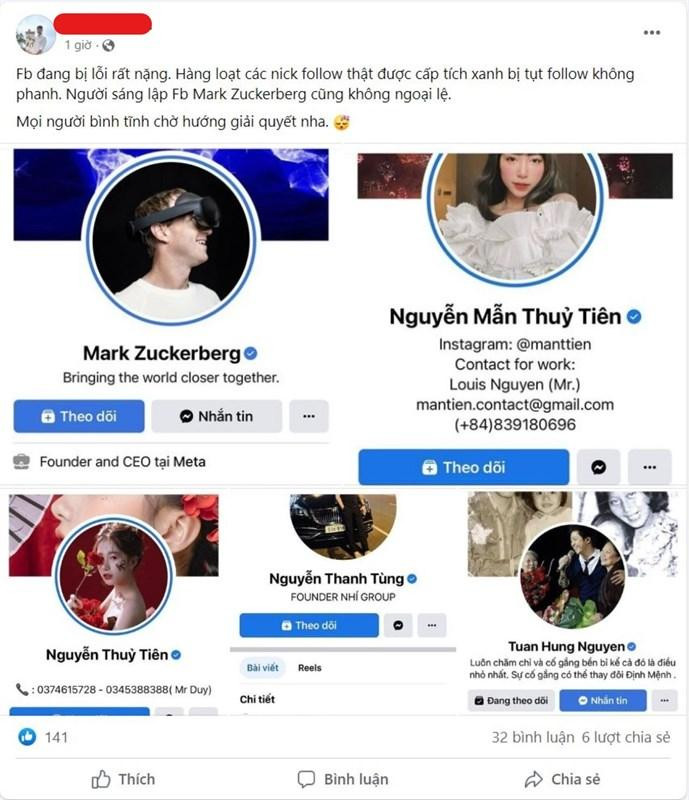 Nhiều nghệ sĩ nổi tiếng cũng gặp phải tình trạng tương tự.