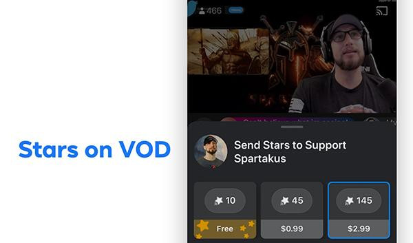 Giới streamer từ nay có thêm tính năng kiếm tiền từ VOD.