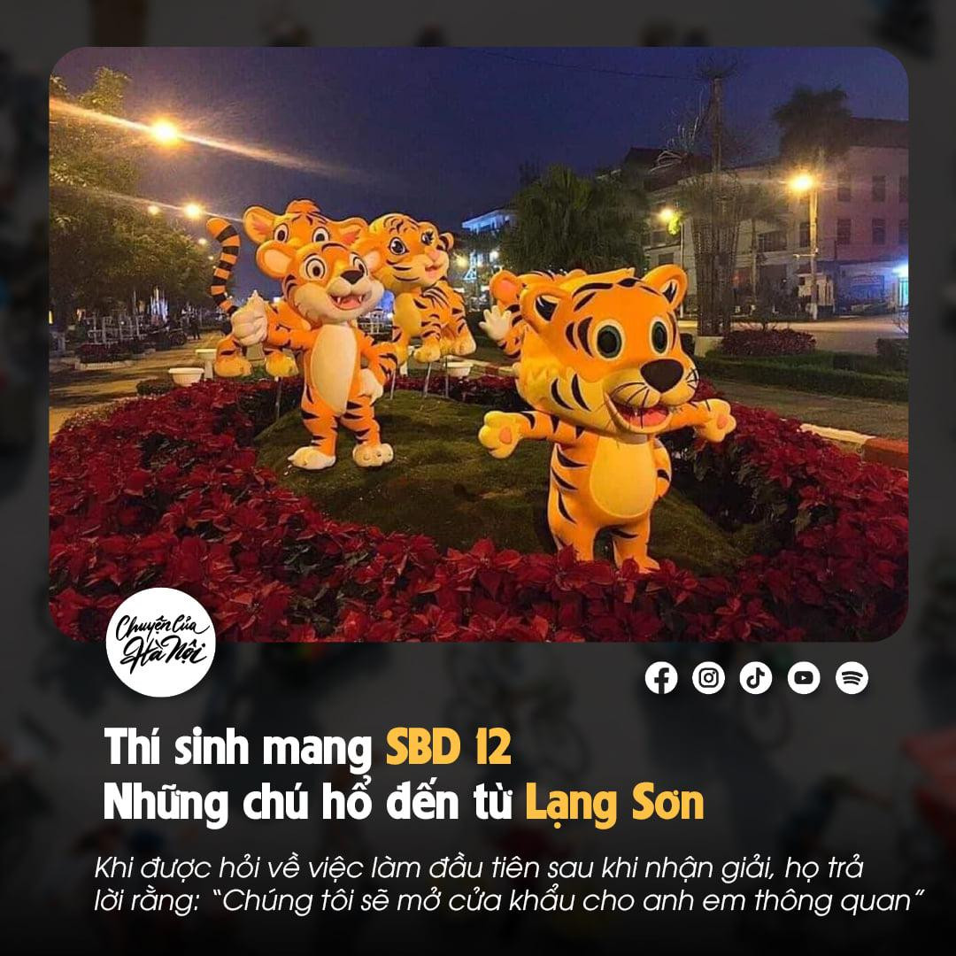 Thí sinh mang SBD 12 đến từ Lạng Sơn: Khi được hỏi về việc làm đầu tiên sau khi nhận giải, họ trả lời rằng: &quot;Chúng tôi sẽ mở cửa khẩu cho anh em thông quan&quot;.