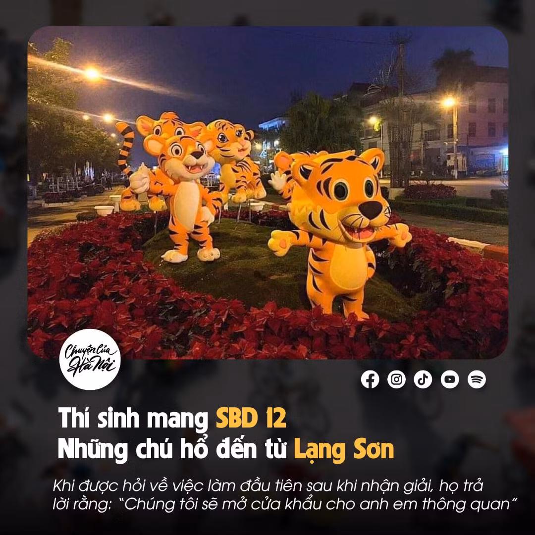 Thí sinh mang SBD 12 đến từ Lạng Sơn: Khi được hỏi về việc làm đầu tiên sau khi nhận giải, họ trả lời rằng: "Chúng tôi sẽ mở cửa khẩu cho anh em thông quan".