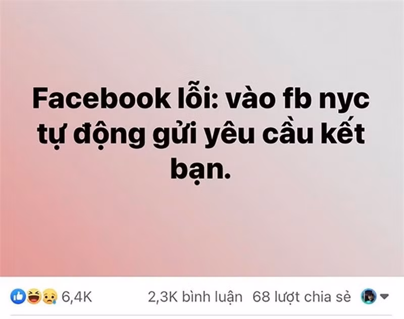 Lỗi này gây phiền toái cho người dùng, đặc biệt là với những người dùng Facebook có thói quen "âm thầm theo dõi" người khác.
