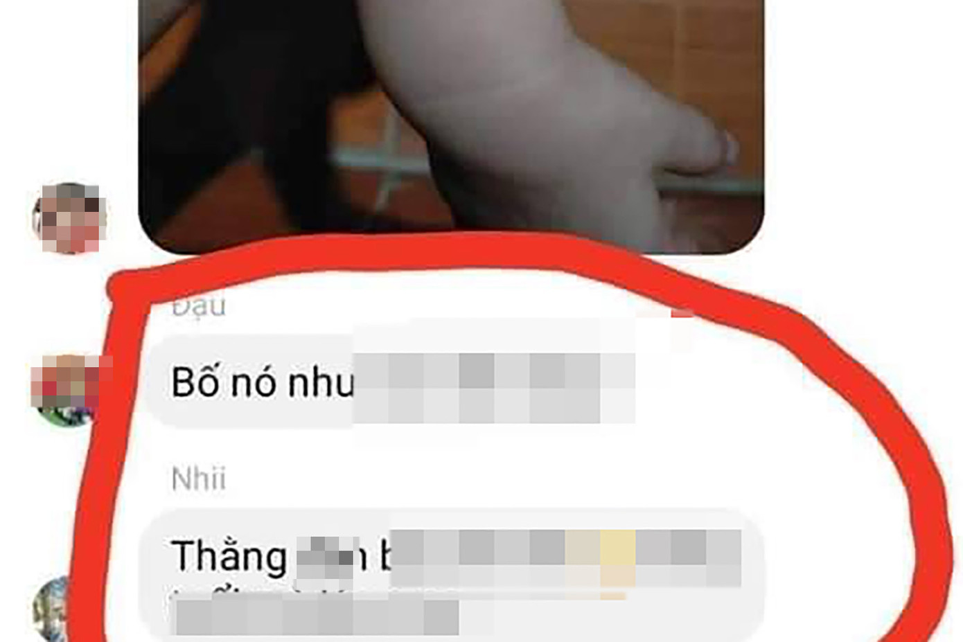 Một trong nhiều đoạn tin nhắn nói về phụ huynh, học sinh lan truyền trên mạng xã hội.