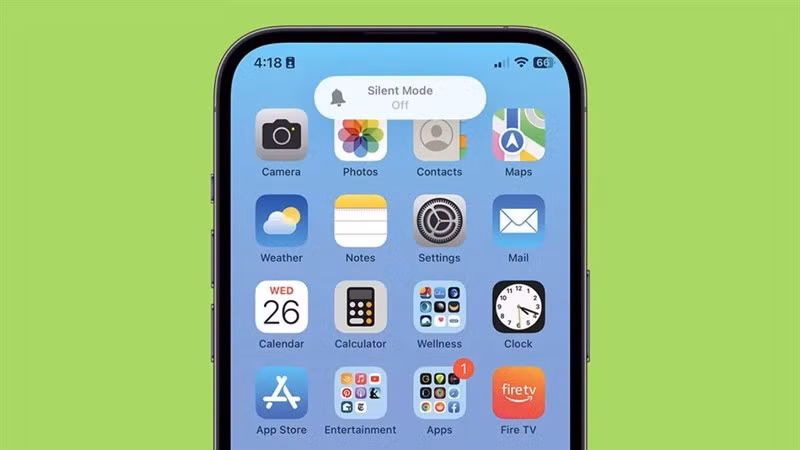 iOS 17 Beta 7 đã sửa lỗi mất phản hồi rung khi bật tắt chế độ yên lặng.