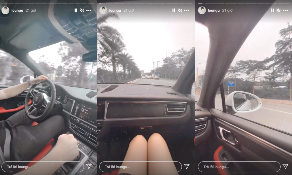 Trang Lou còn chia sẻ thêm: "Chiếc xe xịn nhất là chiếc xe có chồng làm tài xế". Trang Lou còn chia sẻ thêm: "Chiếc xe xịn nhất là chiếc xe có chồng làm tài xế".