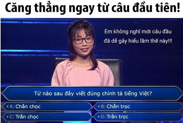 Câu hỏi khiến người chơi hoang mang.