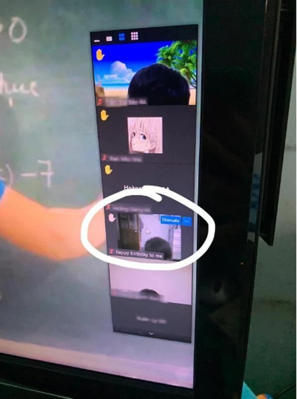 Nam sinh khéo léo đổi tên tài khoản học online để &quot;nhắc nhẹ&quot; cả lớp trong ngày sinh nhật của mình.