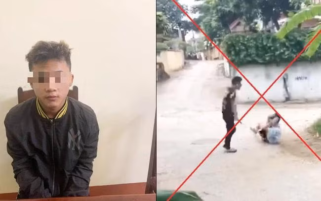 Đoạn clip nam sinh đánh người dã man lan truyền trên mạng xã hội khiến dư luận phẫn nộ.