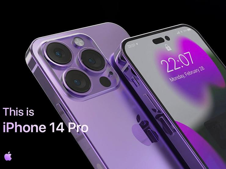 Bản thiết kế iPhone 14 Pro do các iFan đăng tải lên mạng xã hội.