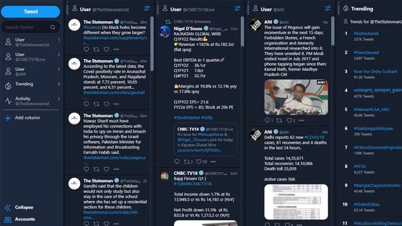 TweetDeck là công cụ dùng để lắng nghe mạng xã hội Twitter. (Ảnh: SocialPlister) TweetDeck là công cụ dùng để lắng nghe mạng xã hội Twitter. (Ảnh: SocialPlister)
