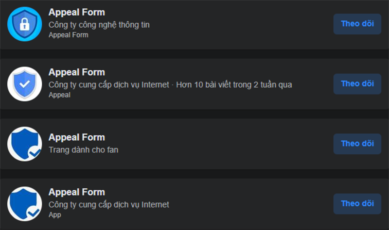 Chỉ nên tin tưởng các trang hỗ trợ có tick xanh trên Facebook. (Ảnh: Trustwave)