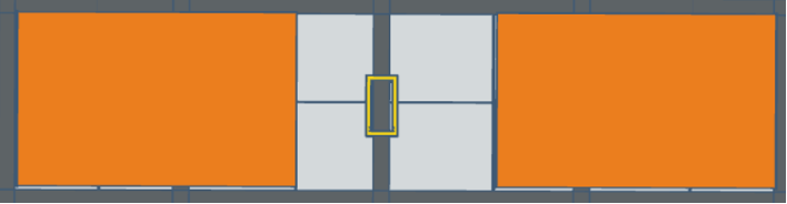 Khu vực đỗ màu cam.