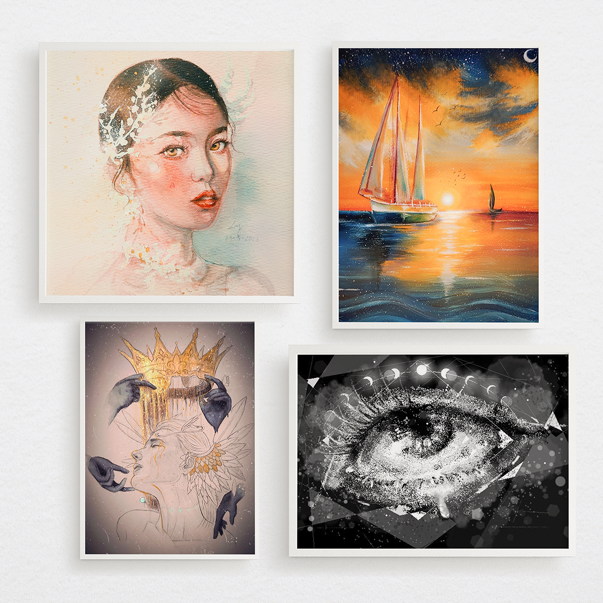 Nhờ các bức vẽ ấn tượng, Phi Long xuất sắc giành được học bổng giá trị từ Arena Multimedia.