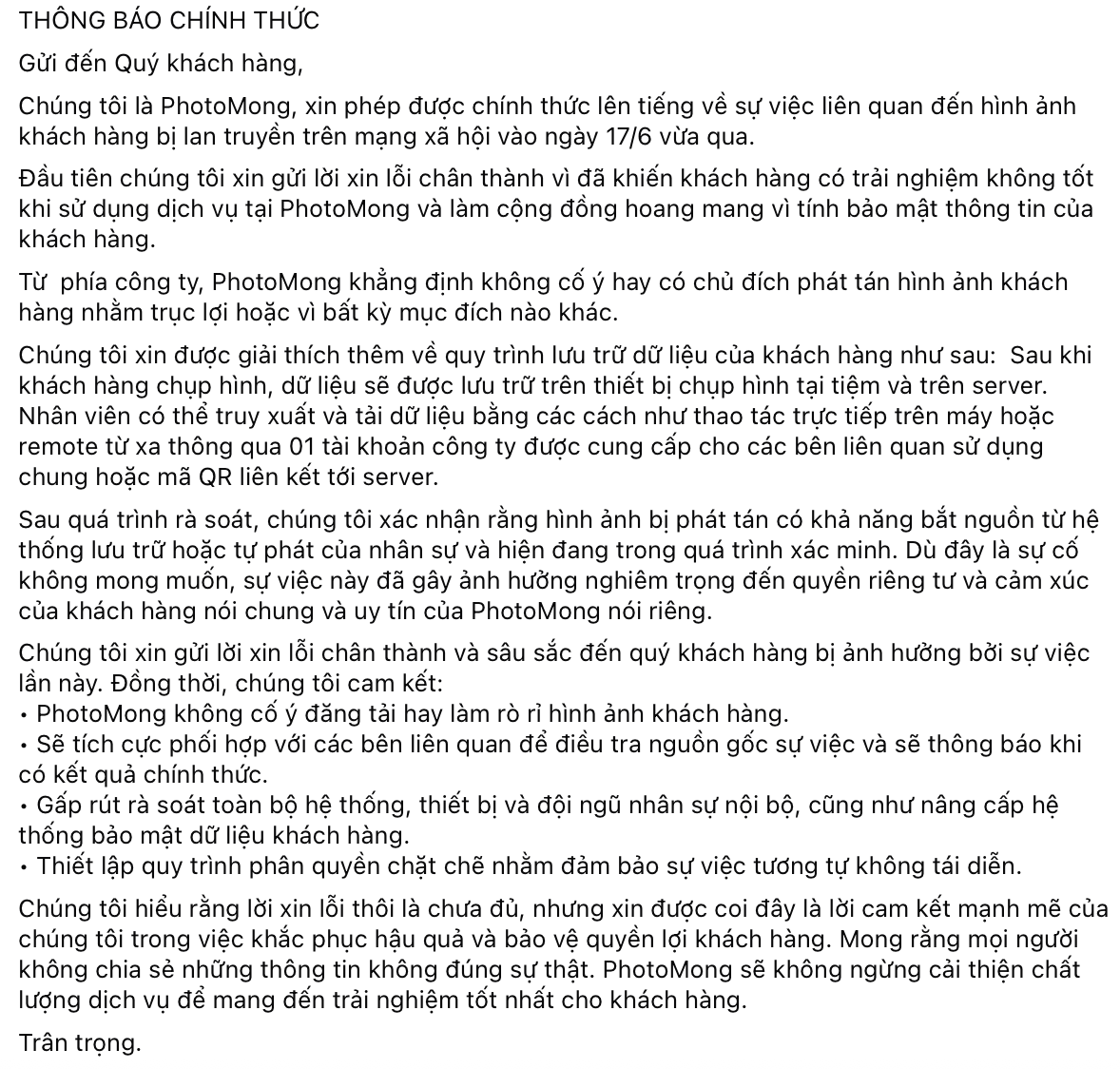 Bài đăng mới nhất trên fanpage PhotoMong.