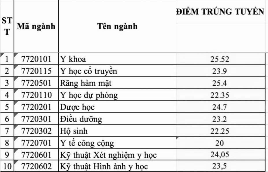 Điểm chuẩn các trường khối ngành Y Dược năm 2023: Biến động đáng kể so với năm trước ảnh 2 Điểm chuẩn các trường khối ngành Y Dược năm 2023: Biến động đáng kể so với năm trước ảnh 2