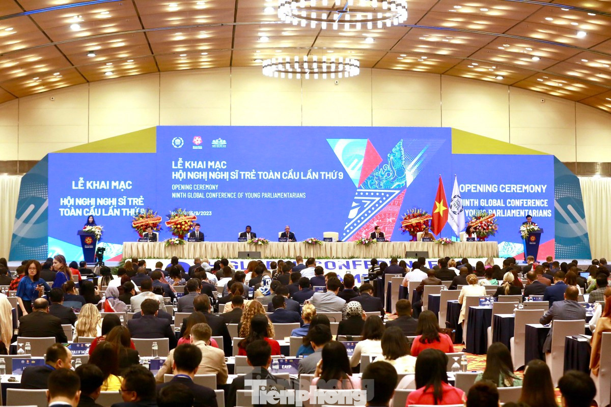 Quang cảnh phiên khai mạc Hội nghị Nghị sĩ trẻ toàn cầu lần thứ 9.