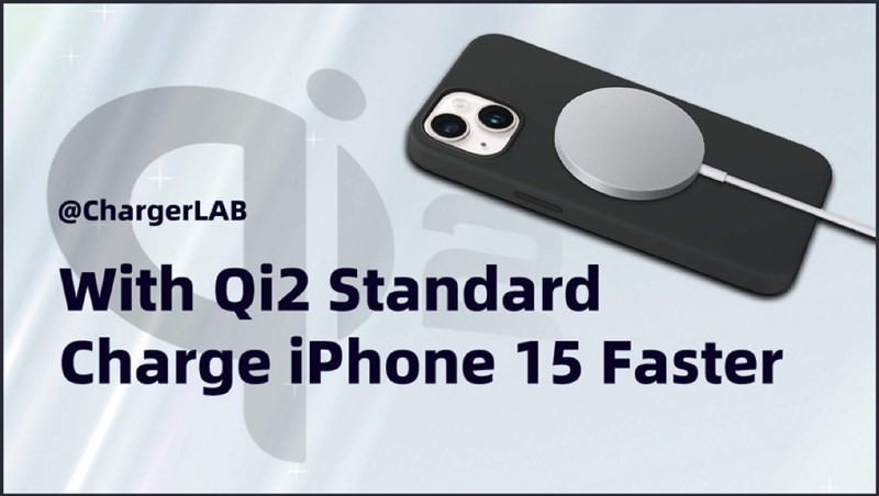 Trang ChargerLAB tiết lộ iPhone 15 sẽ hỗ trợ công suất sạc không dây Qi2 tương tự như MagSafe. (Ảnh: ChargerLAB)