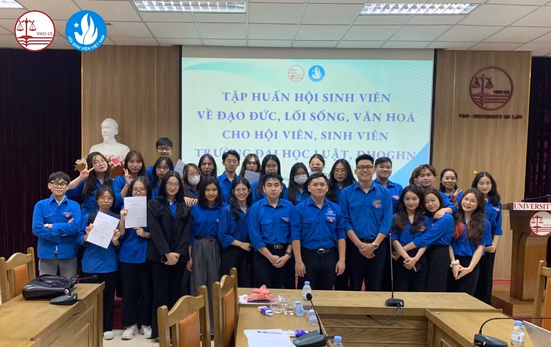 Tập huấn Hội Sinh viên về đạo đức, văn hoá, lối sống cho hội viên sinh viên Trường ĐH Luật.