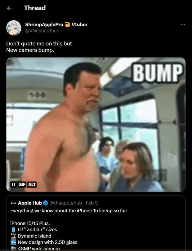 Bài viết phản hồi Apple Hub của ShrimpApplePro trên Twitter.