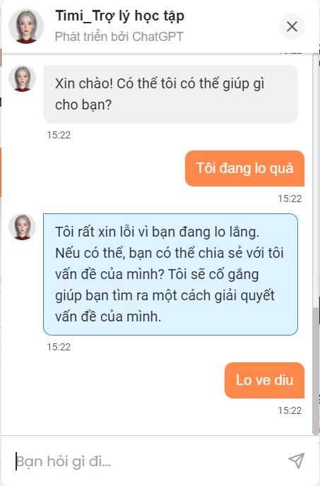 Không khiến bạn phải chờ đợi lâu, Chat GPT của FQA.vn sẽ phản hồi ngay lập tức. Không khiến bạn phải chờ đợi lâu, Chat GPT của FQA.vn sẽ phản hồi ngay lập tức.