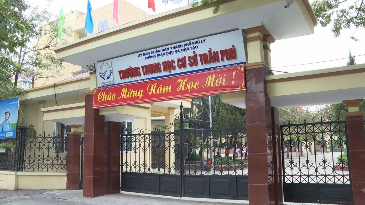 Trường THCS Trần Phú (TP Phủ Lý, tỉnh Hà Nam).