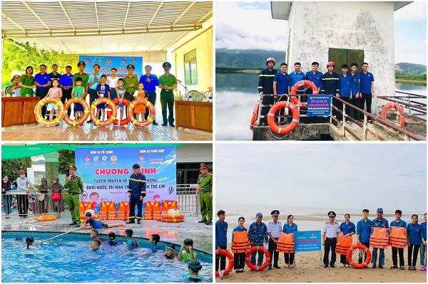 Ban Thanh niên công an tỉnh phối hợp tổ chức tuyên truyền, tập huấn kỹ năng phòng, chống đuối nước, tai nạn thương tích; trao tặng các điểm phao cứu sinh tại các khu vực nguy hiểm.