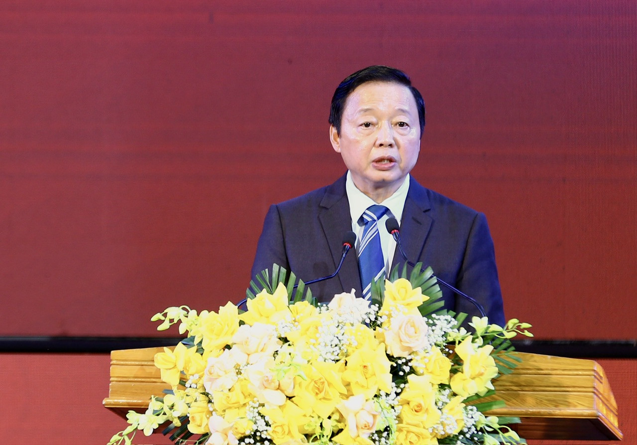 Phó Thủ tướng Chính phủ Trần Hồng Hà phát biểu tại buổi lễ.