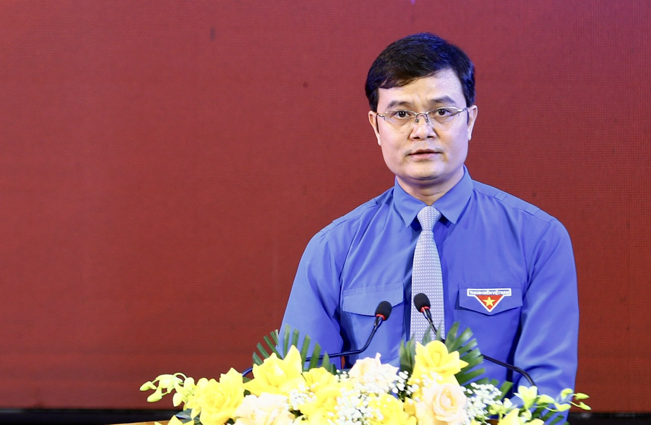 Bí thư thứ nhất BCH Trung ương Đoàn Bùi Quang Huy phát biểu tại lễ kỷ niệm.