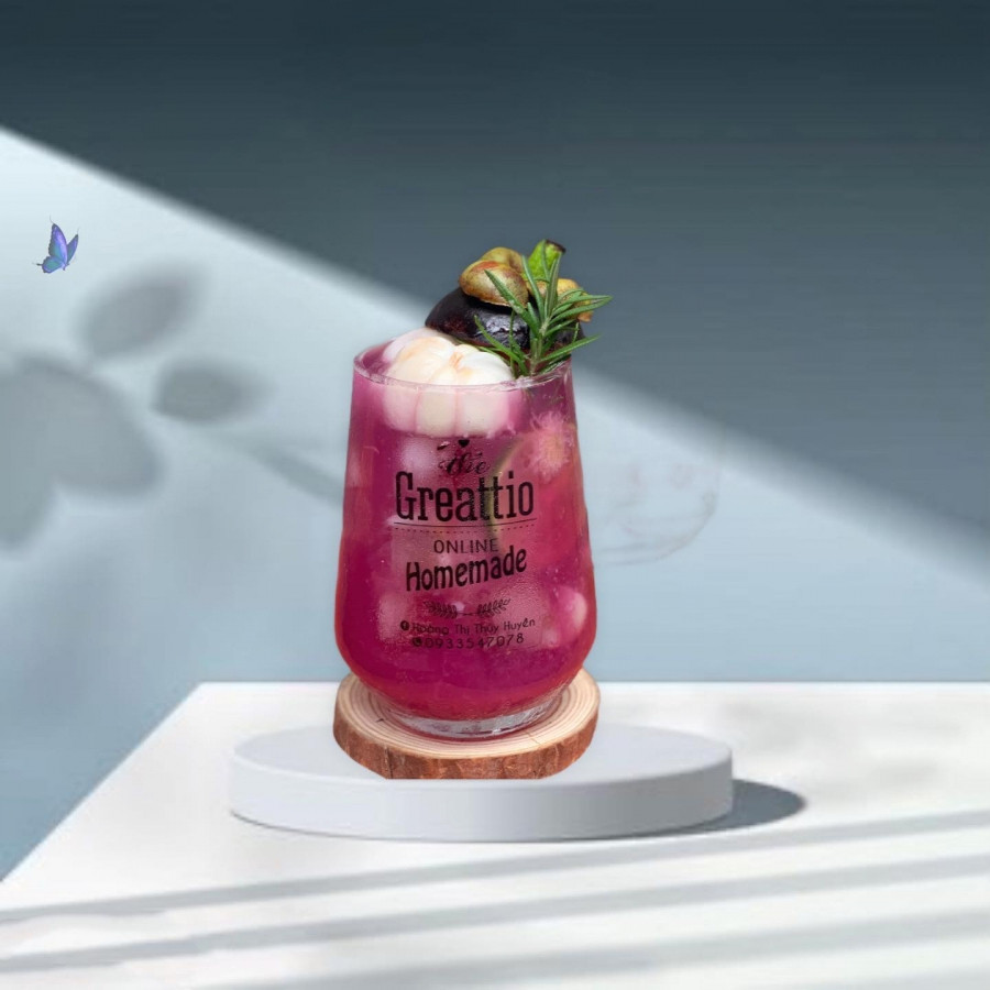 Trà măng cụt có vẻ ngoài đẹp mắt, màu tím rất đáng yêu. (Ảnh: hunie.ahgirl) Trà măng cụt có vẻ ngoài đẹp mắt, màu tím rất đáng yêu. (Ảnh: hunie.ahgirl)