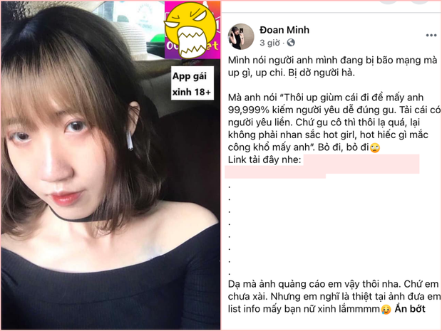 Bài đăng của Đoan Minh trên trang cá nhân khiến netizen hết sức ngạc nhiên.