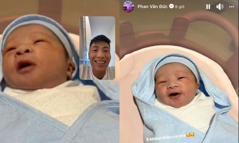 Bà xã Phan Văn Đức sinh con thứ hai là một bé trai, tên gọi ở nhà là Khoai Tây.