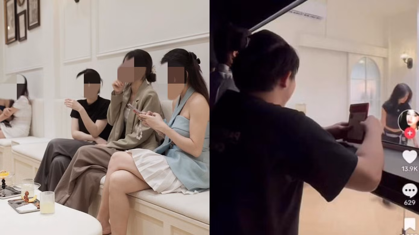 Dịch vụ hẹn hò giấu mặt của quán cà phê gây tranh cãi. (Ảnh chụp màn hình) Dịch vụ hẹn hò giấu mặt của quán cà phê gây tranh cãi. (Ảnh chụp màn hình)