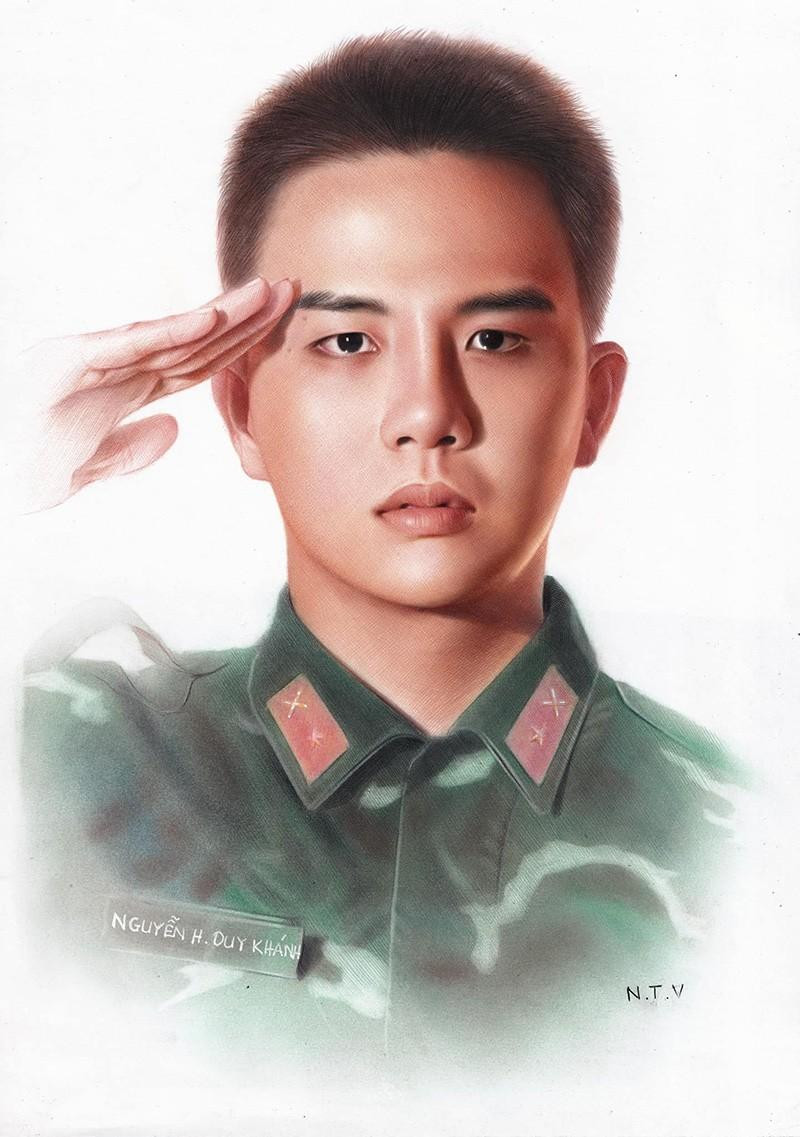 Thế Vũ cũng đã vẽ tặng diễn viên Duy Khánh một bức ảnh xuất thần trước đó.