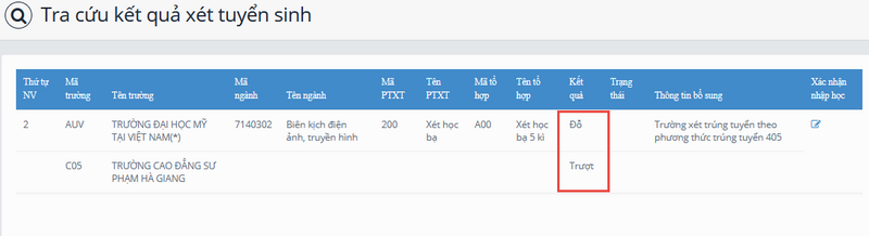 Hướng dẫn xem kết quả trúng tuyển và xác nhận nhập học trực tuyến đại học năm 2023 ảnh 2