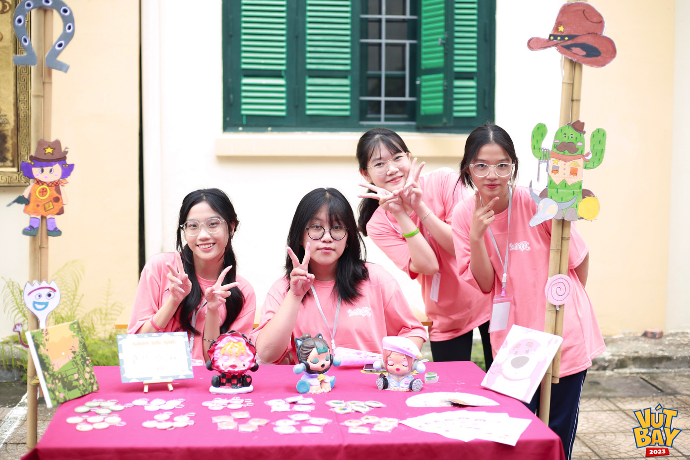 Booth của Ban tổ chức Vút Bay 2023 với chủ đề “TOY STORY”.