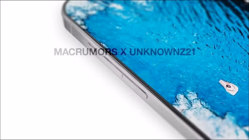 Cận cảnh thiết kế nút âm lượng mới. (Ảnh: MacRumors x Unknownz21)