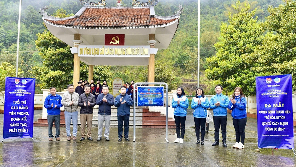 Ra mắt công trình thanh niên Số hóa Di tích lịch sử Đông Bó Lình.