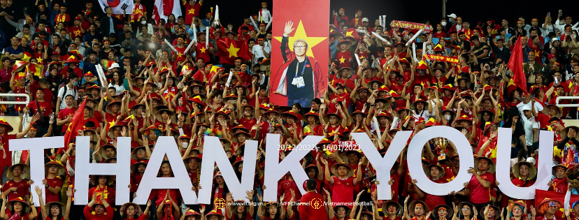 Người hâm mộ tri ân HLV Park Hang-Seo. (Ảnh: VFF) Người hâm mộ tri ân HLV Park Hang-Seo. (Ảnh: VFF)