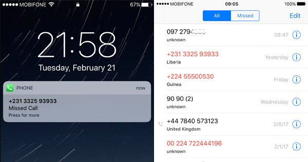 Nhiều người dùng bị các số lạ nháy máy, thậm chí nháy lúc nửa đêm. Nhiều người dùng bị các số lạ nháy máy, thậm chí nháy lúc nửa đêm.