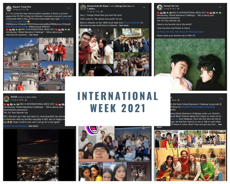 Những chia sẻ của các sinh viên trong Tuần lễ giao lưu văn hóa “International Week 2021”.