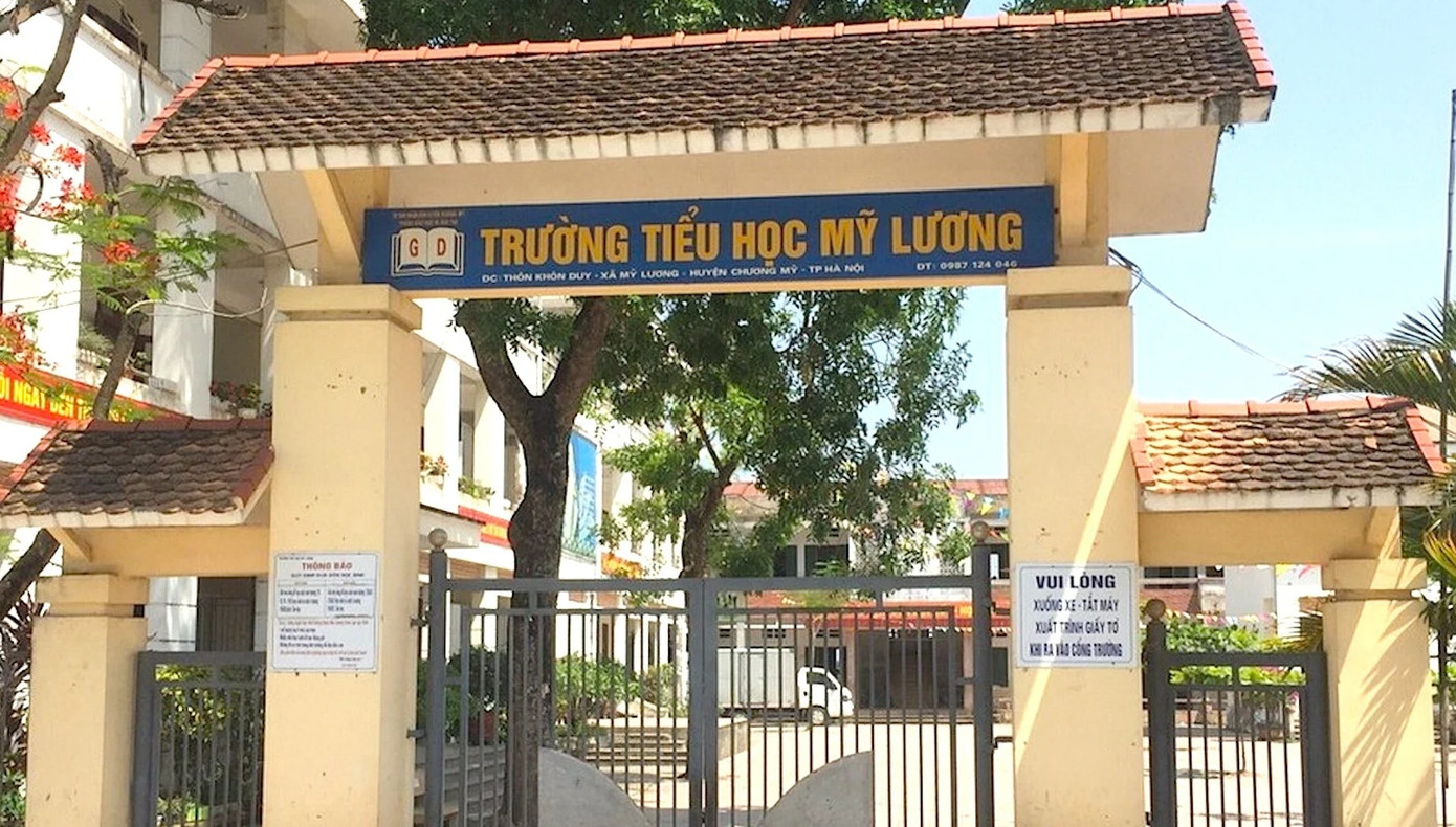 Học sinh trong vụ việc đang theo học tại trường Tiểu học Mỹ Lương. Học sinh trong vụ việc đang theo học tại trường Tiểu học Mỹ Lương.