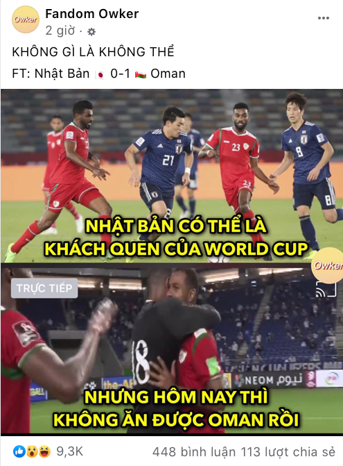 Bên cạnh đó, fanpage còn cập nhật thông tin liên quan đến các đội tuyển trên thế giới.