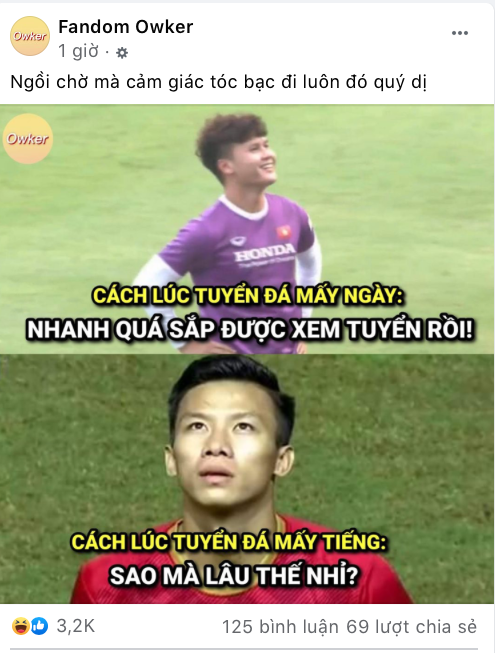 Loạt bài đăng trên Fandom Owker trước giờ bóng lăn.
