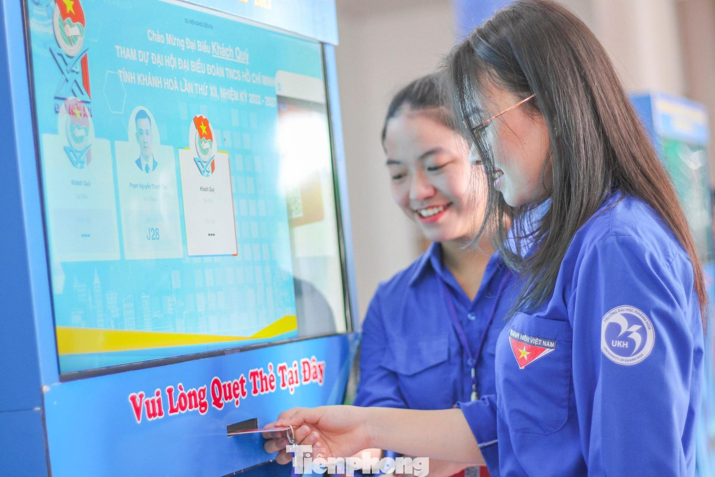 Đại hội Đoàn TNCS Hồ Chí Minh tỉnh Khánh Hòa khóa XII áp dụng công nghệ chuyển đổi số. (Ảnh: TPO) Đại hội Đoàn TNCS Hồ Chí Minh tỉnh Khánh Hòa khóa XII áp dụng công nghệ chuyển đổi số. (Ảnh: TPO)