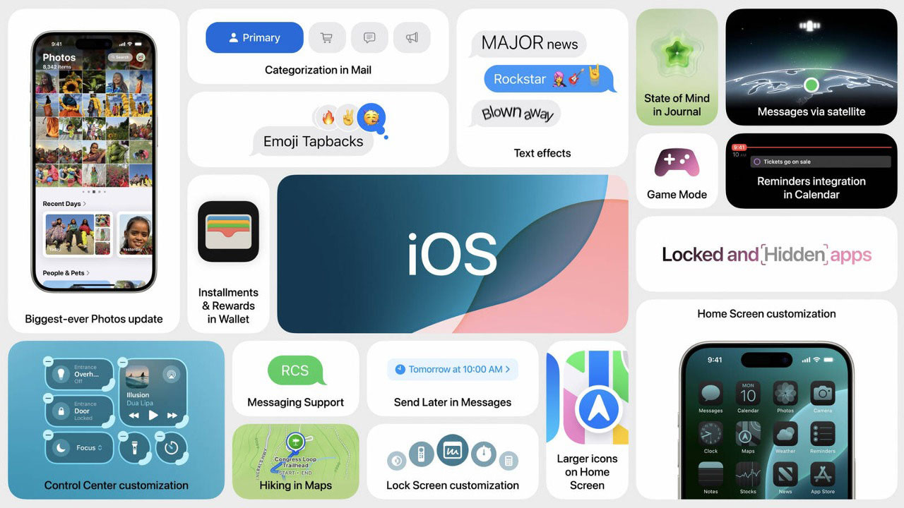 Apple ra mắt iOS 18 với hàng loạt tính năng mới.