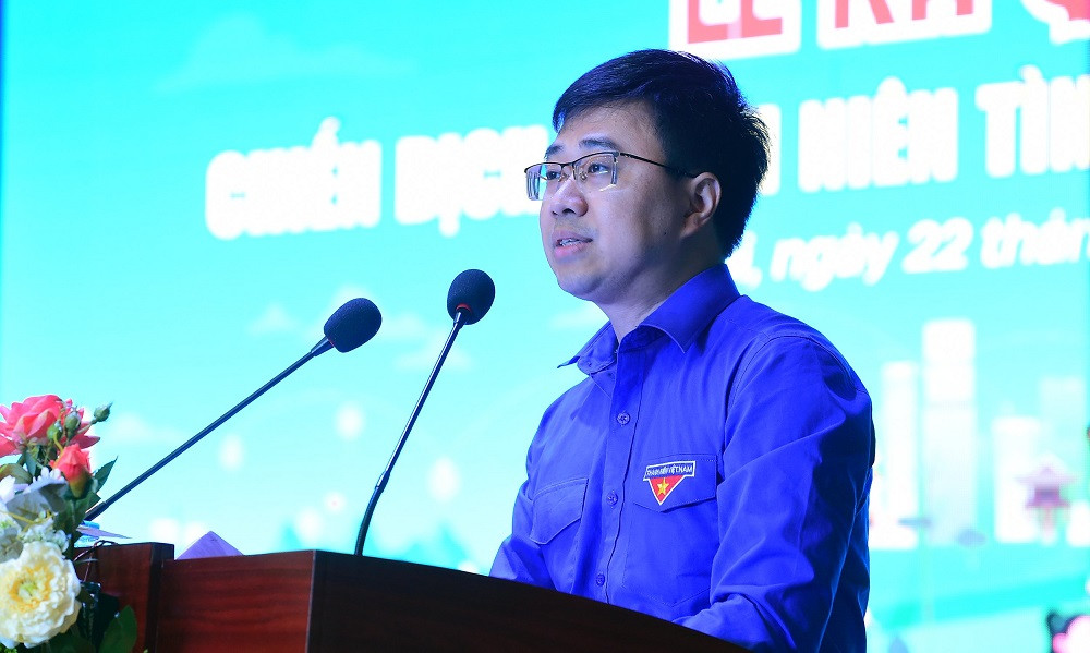 Bí thư Đoàn Khối các cơ quan T.Ư Bùi Hoàng Tùng phát động Lễ ra quân Chiến dịch Thanh niên tình nguyện Hè năm 2024.