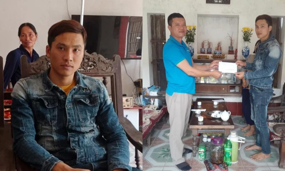 Anh Chính được chính quyền địa phương tuyên dương vì hành động dũng cảm. Anh Chính được chính quyền địa phương tuyên dương vì hành động dũng cảm.