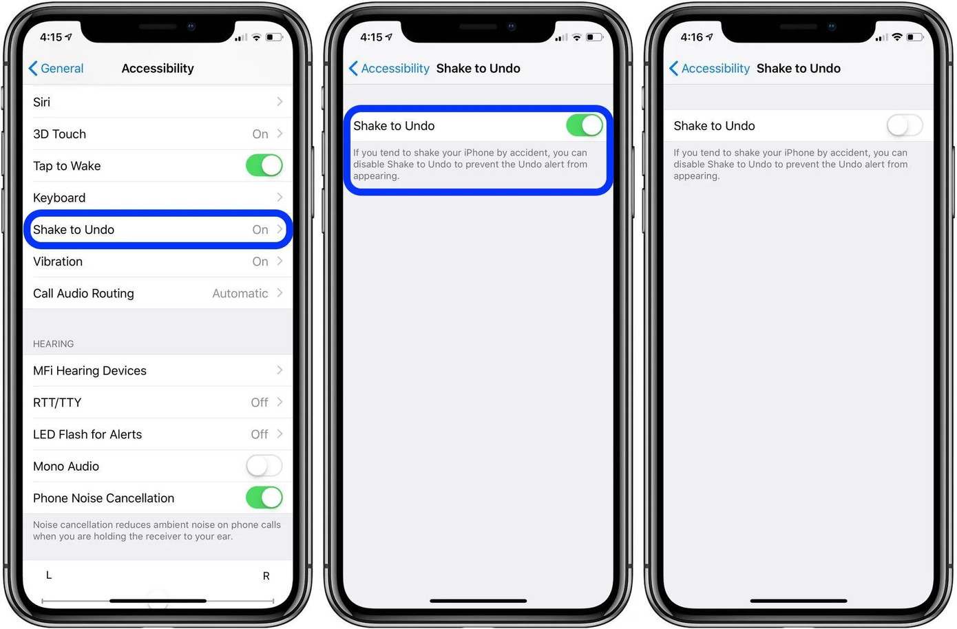 Shake to Undo trên iPhone. Shake to Undo trên iPhone.