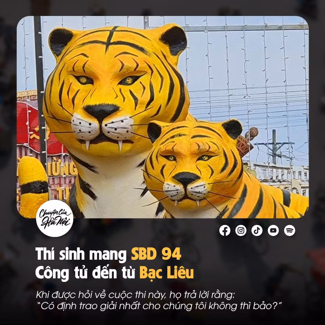 Thí sinh mang SBD 94 đến từ Bạc Liêu: Khi được hỏi về cuộc thi này, họ trả lời rằng: "Có định trao giải nhất cho chúng tôi không thì bảo?".